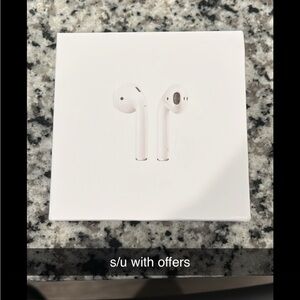 White Wireless Earbuds with Charging Case